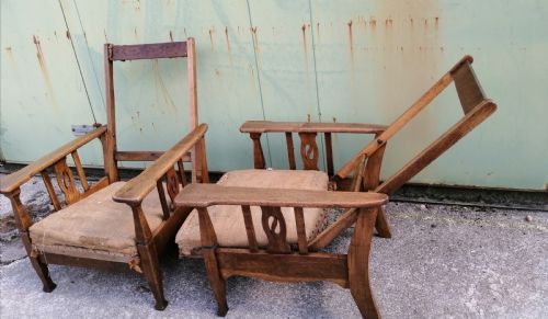 PAIR OF FINE ARTS AND CRAFTS ADJUSTABLE ARMCHAIRS - ADDITIONAL PHOTO 7