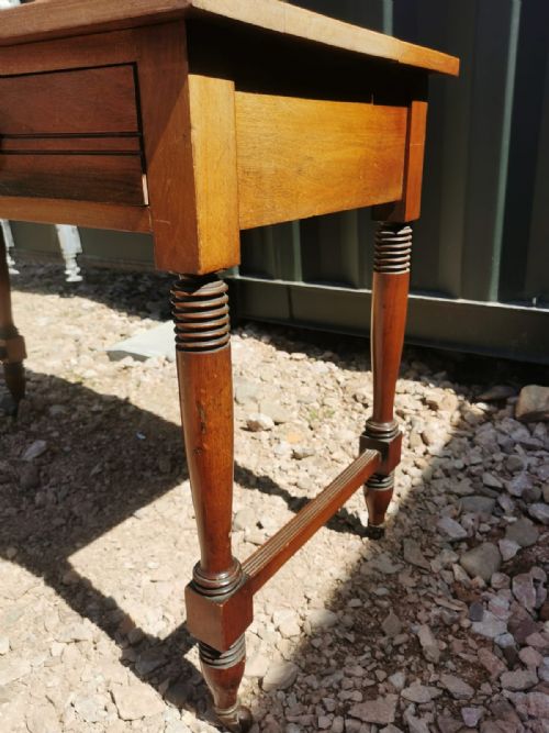 ART'S AND CRAFTS WALNUT WRITING TABLE - ADDITIONAL PHOTO 1