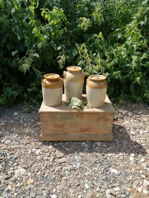 3 VICTORIAN STONEWARE STORAGE JARS - ADDITIONAL PHOTO 4