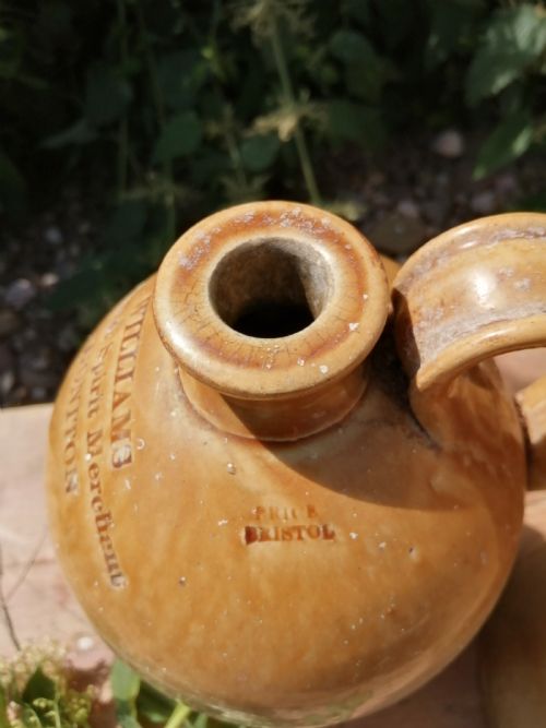 2 DEVON STONEWARE VICTORIAN WINE OR SPIRIT JUGS - ADDITIONAL PHOTO 6