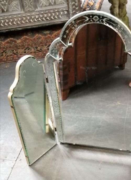 ART DECO TRYPTIC MIRROR - ADDITIONAL PHOTO 4
