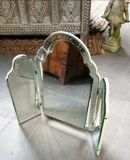 ART DECO TRYPTIC MIRROR - ADDITIONAL PHOTO 7