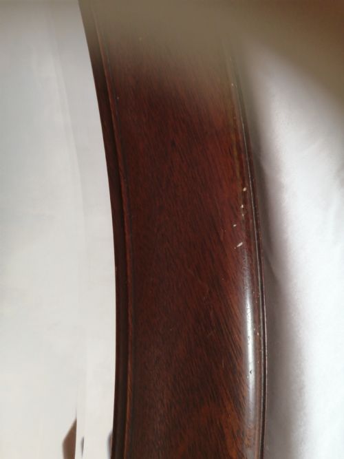 LARGE EDWARDIAN OVAL WALL MIRROR - ADDITIONAL PHOTO 5
