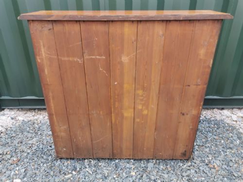 VICTORIAN GOLDEN OAK OPEN BOOKCASE - ADDITIONAL PHOTO 5