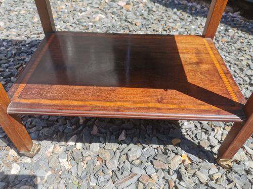 EDWARDIAN INLAID UNUSUAL DROP FLAP OCCASIONAL TABLE - ADDITIONAL PHOTO 7