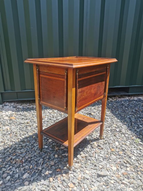 EDWARDIAN INLAID UNUSUAL DROP FLAP OCCASIONAL TABLE - ADDITIONAL PHOTO 8