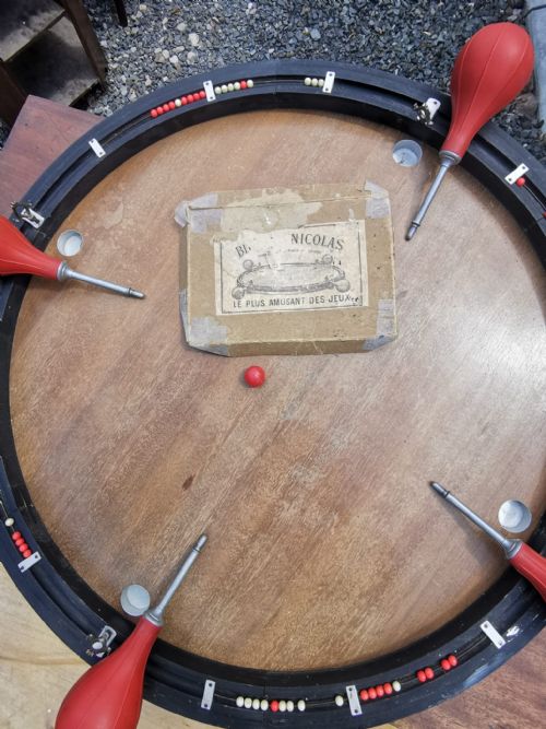 antique french table top game - CATEGORY: ANTIQUE MISCELLANEOUS - DATED 1920