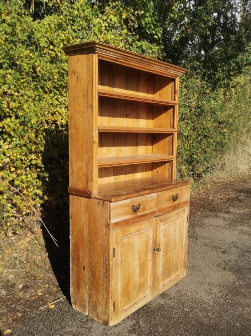 antique rustic pine dresser - CATEGORY: ANTIQUE DRESSERS - DATED 19TH CENTURY