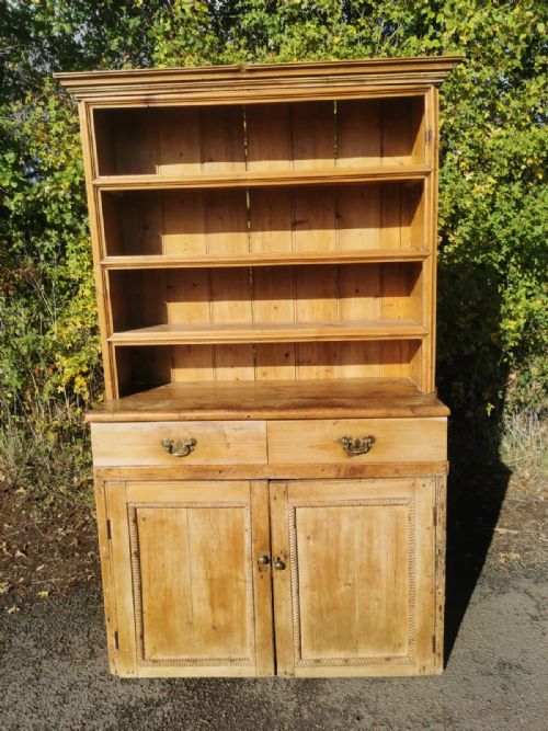 ANTIQUE RUSTIC PINE DRESSER - ADDITIONAL PHOTO 1