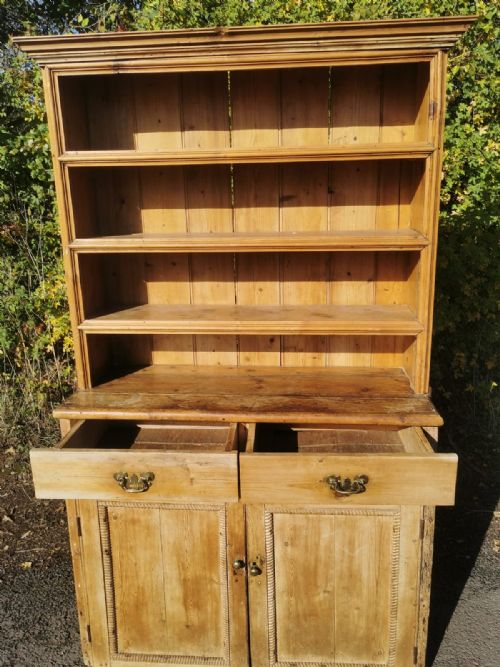 ANTIQUE RUSTIC PINE DRESSER - ADDITIONAL PHOTO 4