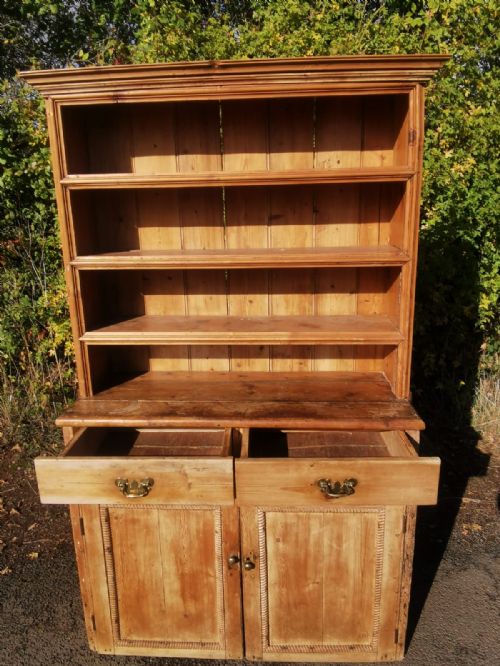 ANTIQUE RUSTIC PINE DRESSER - ADDITIONAL PHOTO 5