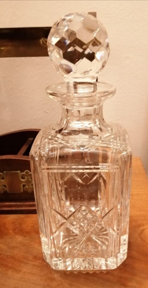 QUALITY ANTIQUE 2 DECANTER TANTALUSWITH KEY - ADDITIONAL PHOTO 6