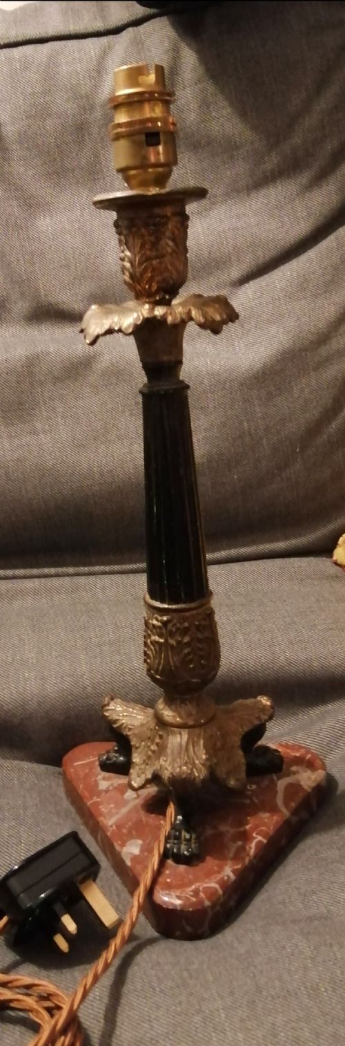 antique french empire style table lamp - CATEGORY: ANTIQUE LIGHTING - DATED 1880