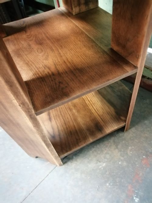 ART DECO SOLID OAK BOOK LAMP TABLE - ADDITIONAL PHOTO 6