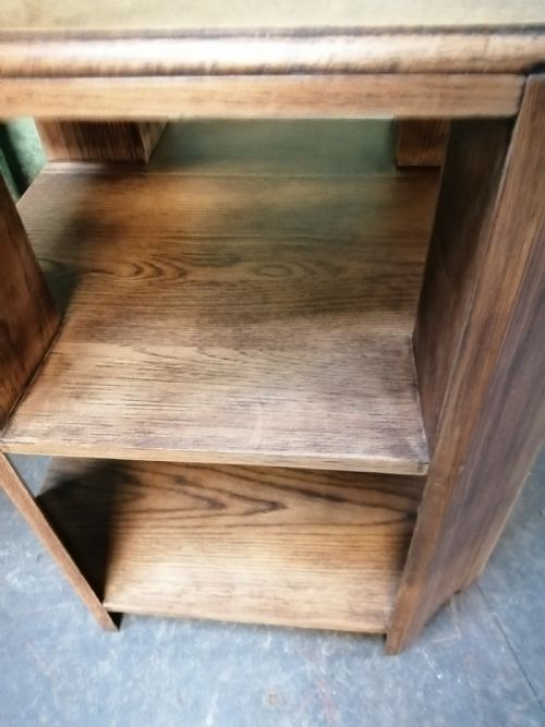ART DECO SOLID OAK BOOK LAMP TABLE - ADDITIONAL PHOTO 7
