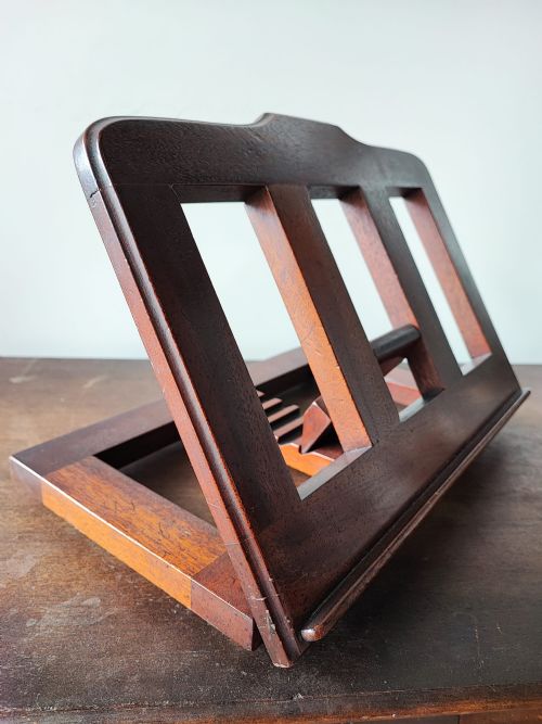 victorian mahogany book stand - CATEGORY: ANTIQUE MISCELLANEOUS - DATED 19TH CENTURY