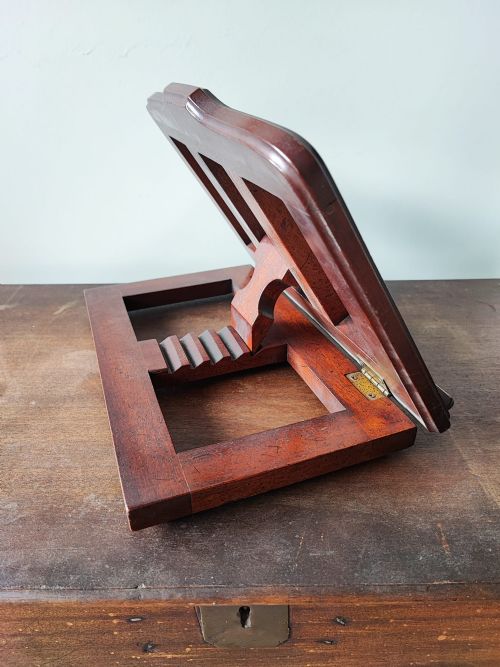 VICTORIAN MAHOGANY BOOK STAND - ADDITIONAL PHOTO 1