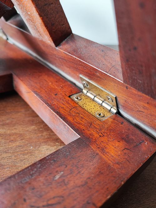 VICTORIAN MAHOGANY BOOK STAND - ADDITIONAL PHOTO 3