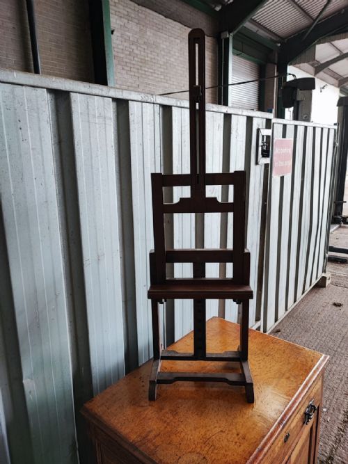 antique adjustable mahogany easel - CATEGORY: ANTIQUE MISCELLANEOUS - DATED VICTORIAN