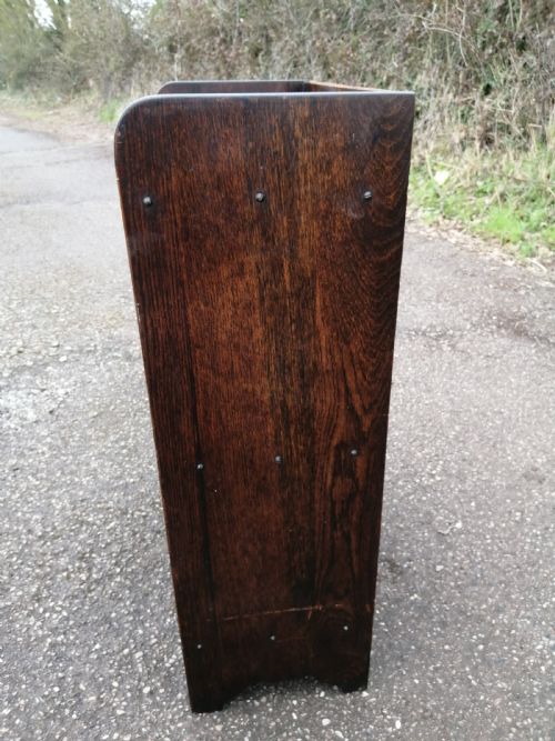 SMALL SOLID OAK OPEN BOOKCASE - ADDITIONAL PHOTO 2