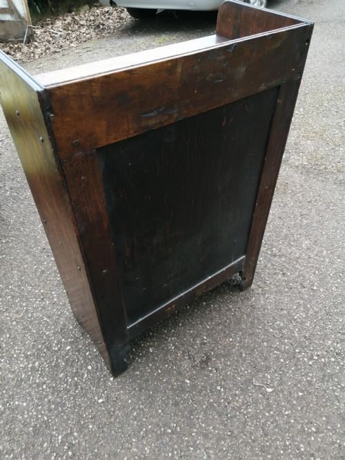 SMALL SOLID OAK OPEN BOOKCASE - ADDITIONAL PHOTO 3