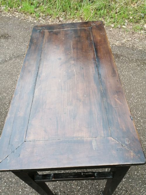 AN ANTIQUE ORIENTAL SIDE HALL TABLE - ADDITIONAL PHOTO 4