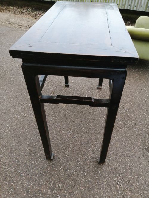 AN ANTIQUE ORIENTAL SIDE HALL TABLE - ADDITIONAL PHOTO 6