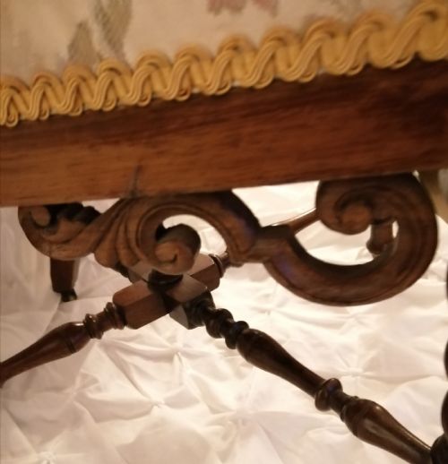 AN ANTIQUE WILLIAM IV ROSEWOOD OCCASIONAL CHAIR - ADDITIONAL PHOTO 16