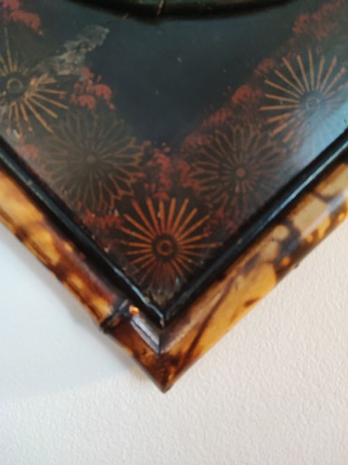 VICTORIAN BAMBOO AND LACQUERED WALL MIRROR - ADDITIONAL PHOTO 11