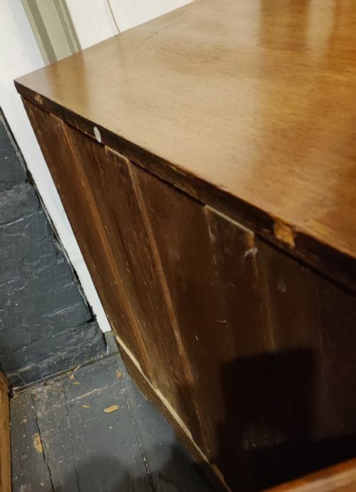 ANTIQUE SMALL OAK CHEST OF DRAWERS - ADDITIONAL PHOTO 6