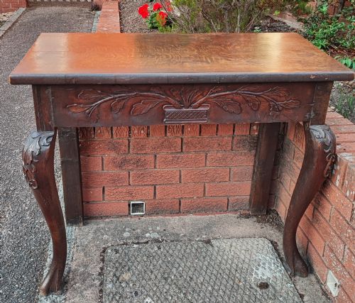 georgianirish oak console table - CATEGORY: ANTIQUE TABLES - DATED 1800