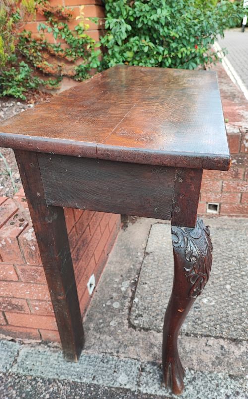 GEORGIANIRISH OAK CONSOLE TABLE - ADDITIONAL PHOTO 4