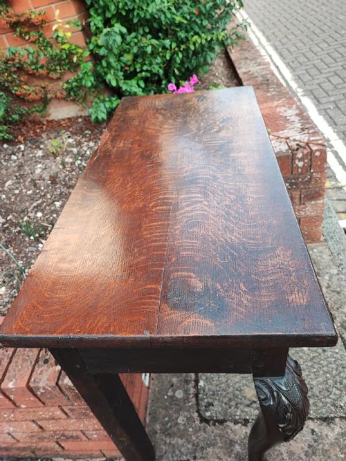 GEORGIANIRISH OAK CONSOLE TABLE - ADDITIONAL PHOTO 12