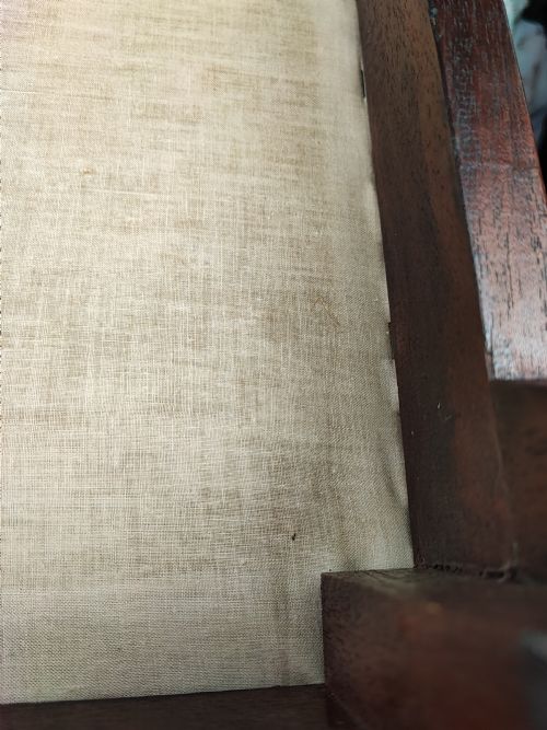 AN ANTIQUE LONG MAHOGANY STOOL IN THE QUEEN ANNE STYLE - ADDITIONAL PHOTO 5