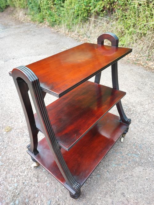 an antique free standing open bookcase in the regency style - CATEGORY: ANTIQUE MISCELLANEOUS - DATED EDWARDIAN