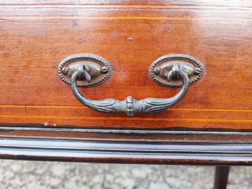 AN INLAID EDWARDIAN DISPLAY CABINET - ADDITIONAL PHOTO 5