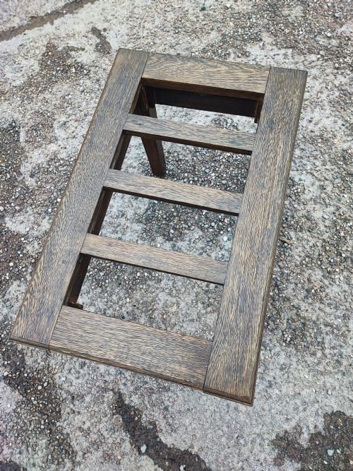 VICTORIAN OAK LUGGAGE RACK - ADDITIONAL PHOTO 1
