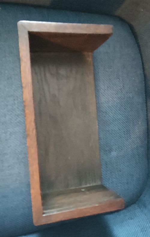 ART'S AND CRAFTS COPPER AND OAK BOOK TROUGH - ADDITIONAL PHOTO 7
