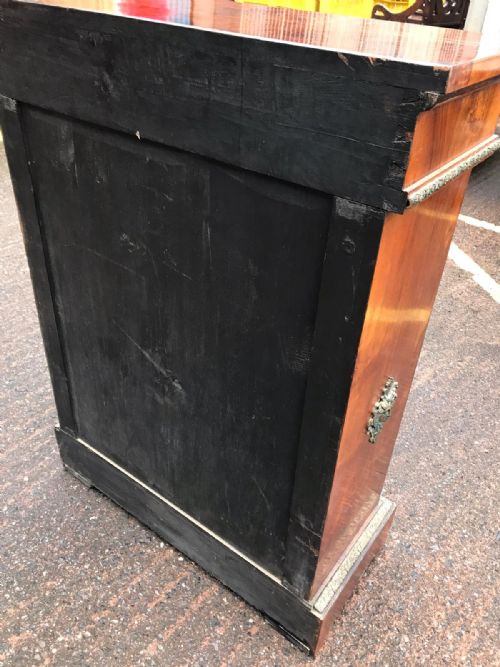 19C WALNUT AND MARQUETRY PIER CABINET - ADDITIONAL PHOTO 4