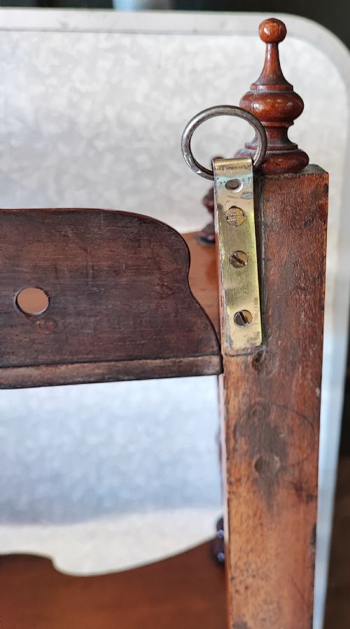 VICTORIAN WALNUT HANGING SHELVES - ADDITIONAL PHOTO 7