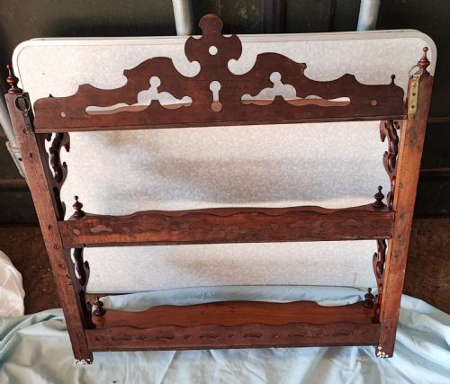 VICTORIAN WALNUT HANGING SHELVES - ADDITIONAL PHOTO 10