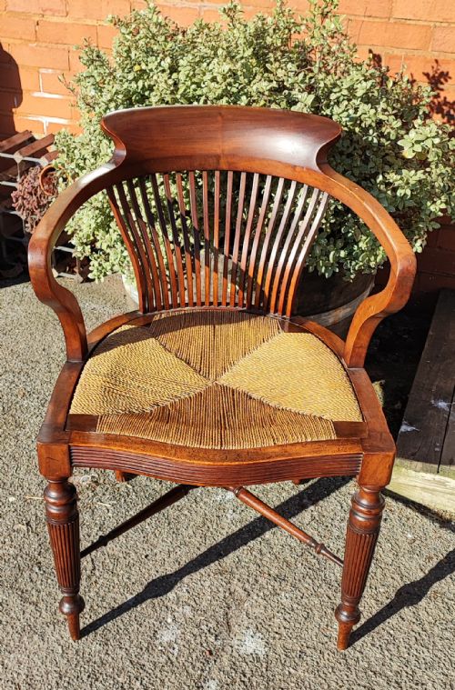 victorian mahogany desk or office chair - CATEGORY: ANTIQUE CHAIRS - DATED VICTORIAN