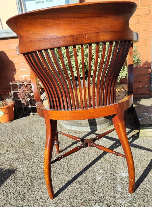 VICTORIAN MAHOGANY DESK OR OFFICE CHAIR - ADDITIONAL PHOTO 3