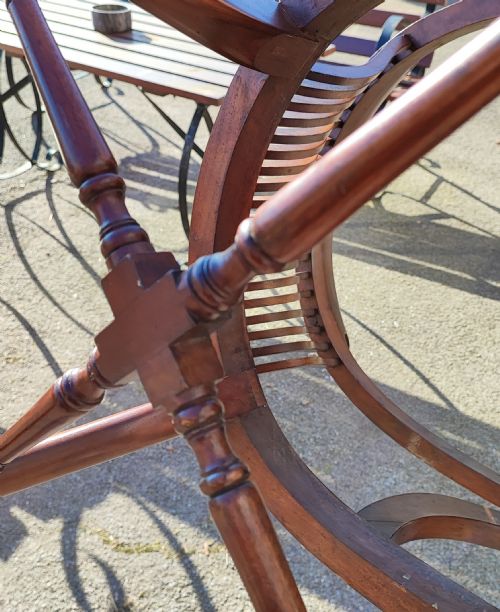 VICTORIAN MAHOGANY DESK OR OFFICE CHAIR - ADDITIONAL PHOTO 5