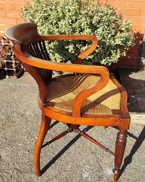 VICTORIAN MAHOGANY DESK OR OFFICE CHAIR - ADDITIONAL PHOTO 6
