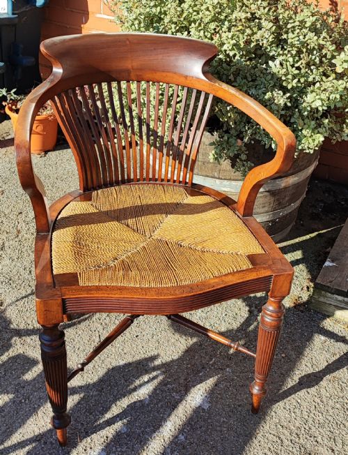 VICTORIAN MAHOGANY DESK OR OFFICE CHAIR - ADDITIONAL PHOTO 10