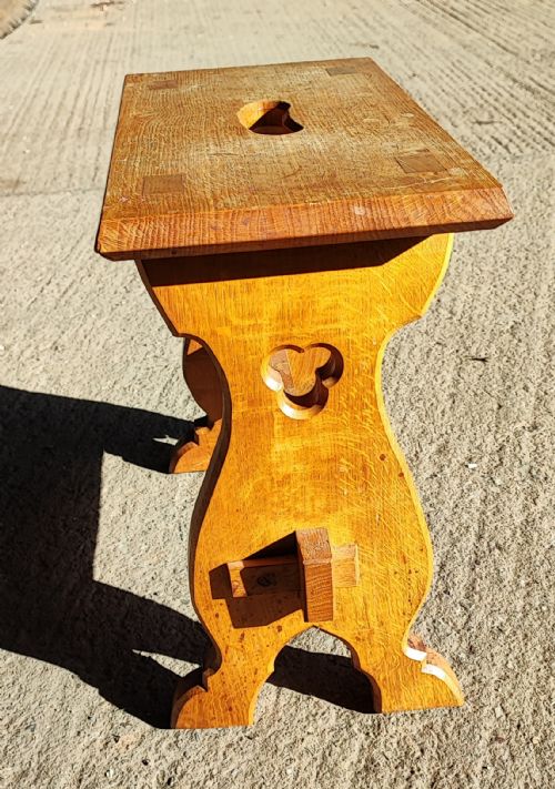COTSWOLD OAK TRESTLE END STOOL - ADDITIONAL PHOTO 8