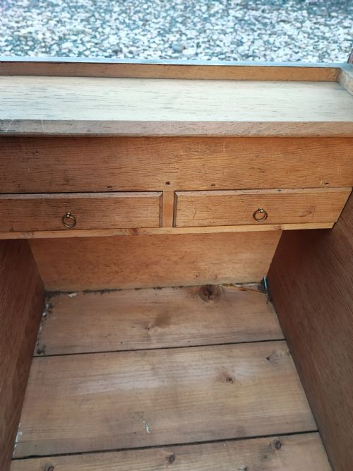 VICTORIAN LARGE PINE TRUNK WITH ORIGINAL DECORATION - ADDITIONAL PHOTO 14