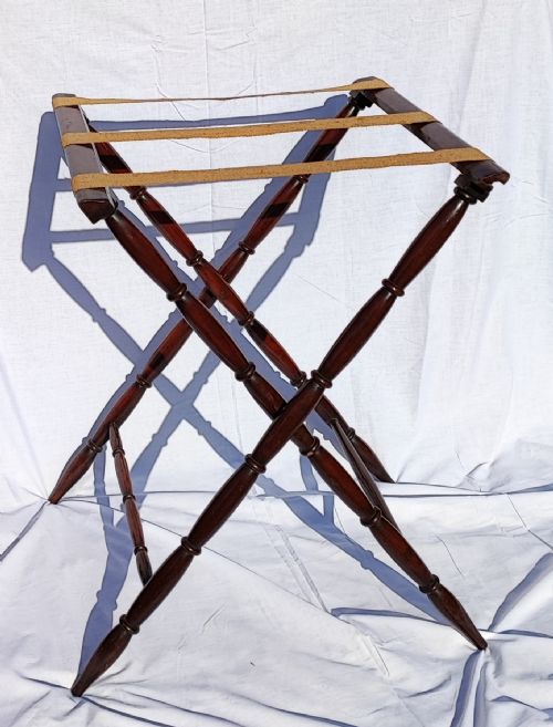 REGENCY MAHOGANY BUTLER'S TRAY ON STAND - ADDITIONAL PHOTO 9