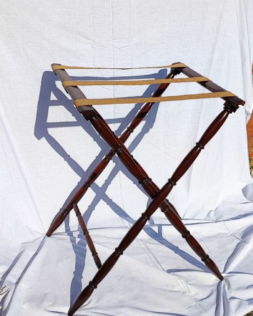 REGENCY MAHOGANY BUTLER'S TRAY ON STAND - ADDITIONAL PHOTO 10